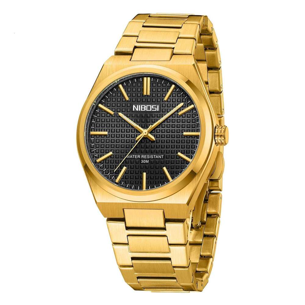 NIBOSI Analog Quartz Top Brand Luxury Watches for Men Stainless Steel Military Waterproof Wristwatches Reloj Hombre