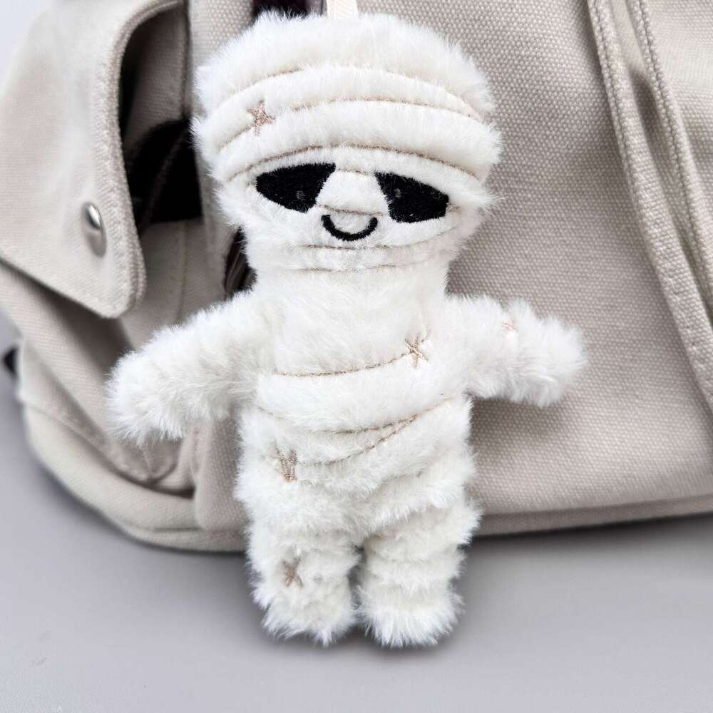 In-stock UK JC Halloween new mummy plush toy keychain pendant doll decoration cross-border