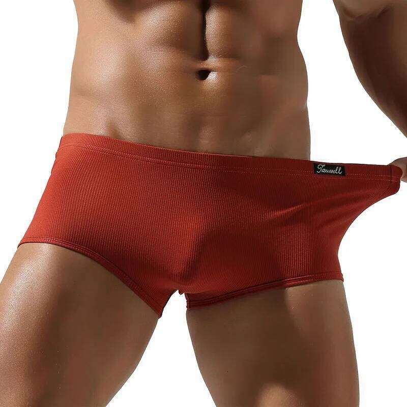 TAUWELL Soft Caution Boxer Briefs Underwear New Coming Men's Comfortable Innerwear for Daily Wear Z260312