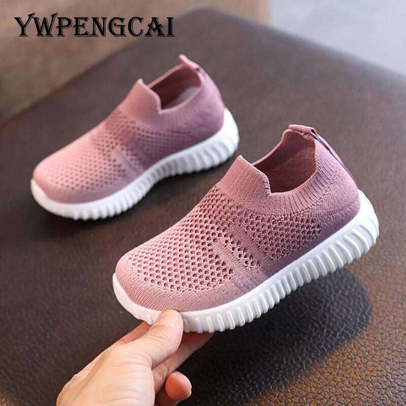 Spring Summer Children Breathable Mesh Lightweight Kids Sneakers Unisex Toddler Boys Girls Casual Sports Running Shoes H260312