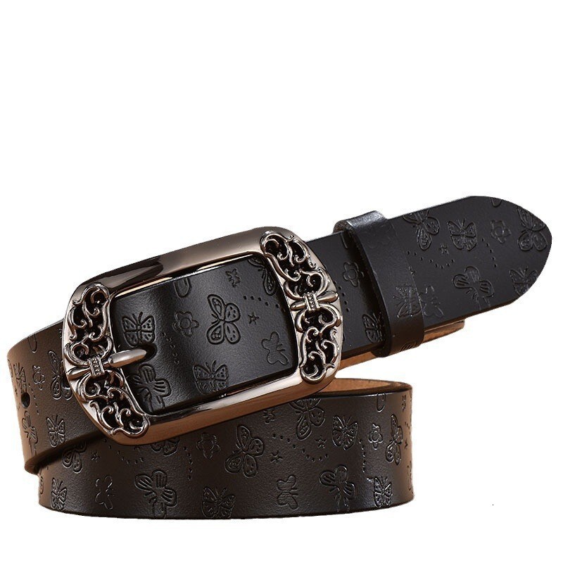 Women's Multifunctional Belt 2026 New Designer Luxury Brand Retro Needle Buckle Printed Belt Fashion Casual Decoration Denim Belt Wholesale