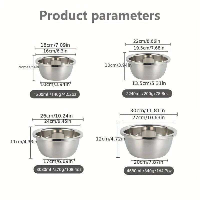 KEMORELA Large Stainless Steel Dog Bowls Premium Bowl for Pets Sturdy Durable Thick Smooth Metal Food and Water Dishes 26Y0312
