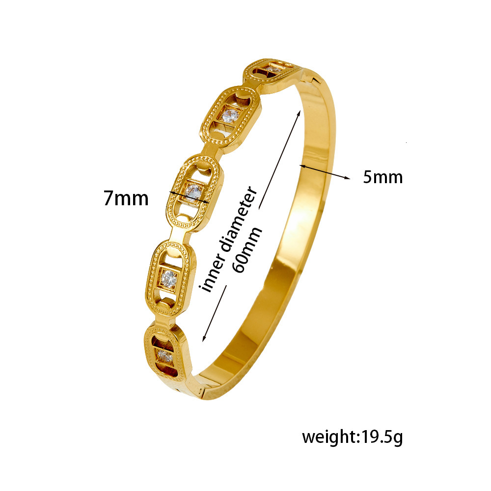 High-quality Fashion Bracelet Bangle Women Titanium Stainless Steel Plated Gold Silver Bracelets Eternal Couples Bracelet Designer Bracelet Bangle Jew