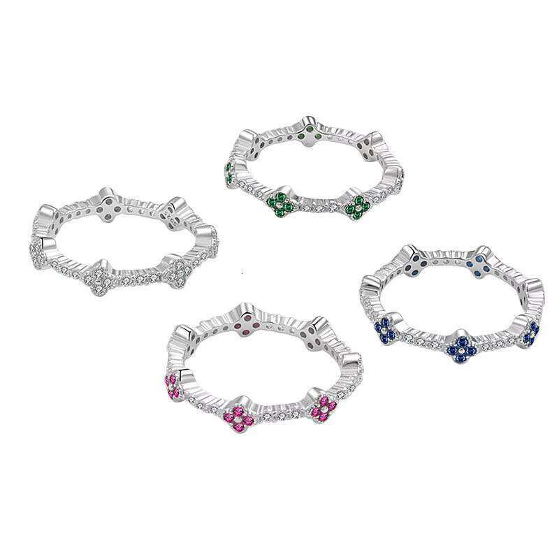 Sier Four-leaf Three-leaf Clover moissanite Bracelet Women Premium Jewelry Gift for Girlfriend