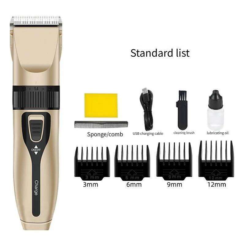220-Professional Electric Hair Clippers for Men - Bald Head Shaving Tool C260312