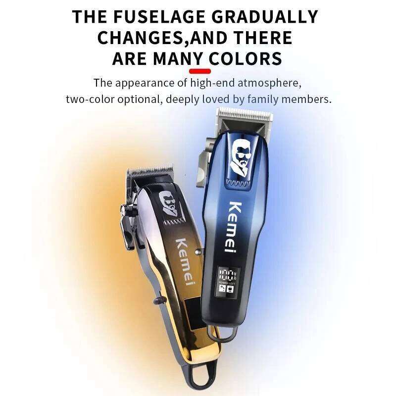 Kemei 709A Professional Clipper For Men Electric Beard Trimmer Barber rechargeable Hair Cutter Machine C260312