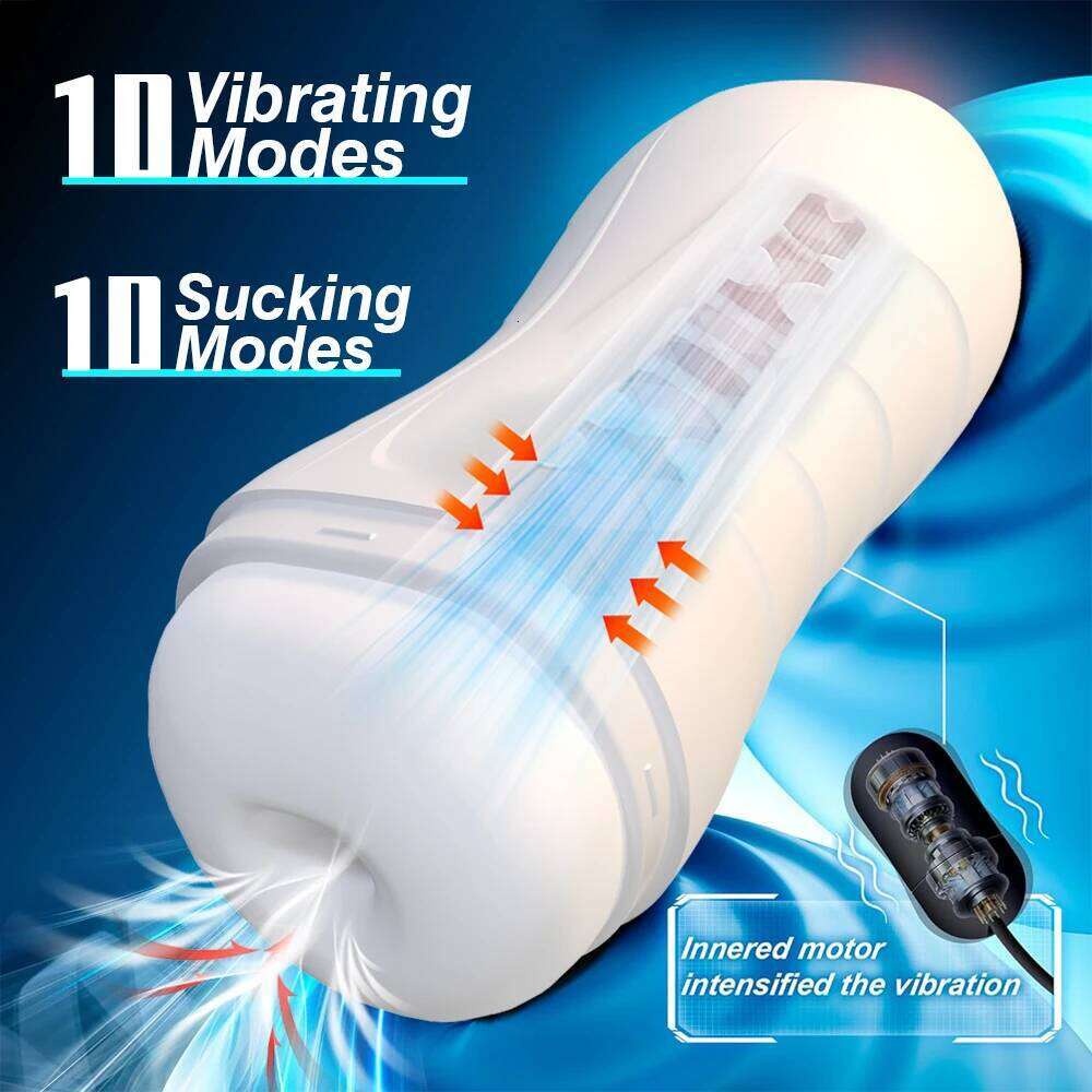 Automatic Male Sucking Mastubator Vibration Blowjob Machine Masturbation Cup Sex Toys Adult Goods for Men Masturbate Supplies Z260311