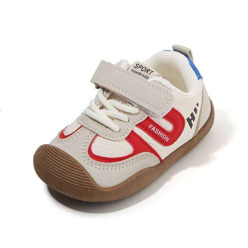 0-6 Years Children Casual Toddler Sneakers Soft PU Leather Kids Unisex Boys Girls Sport Running Shoes Pink, Brown H260312
