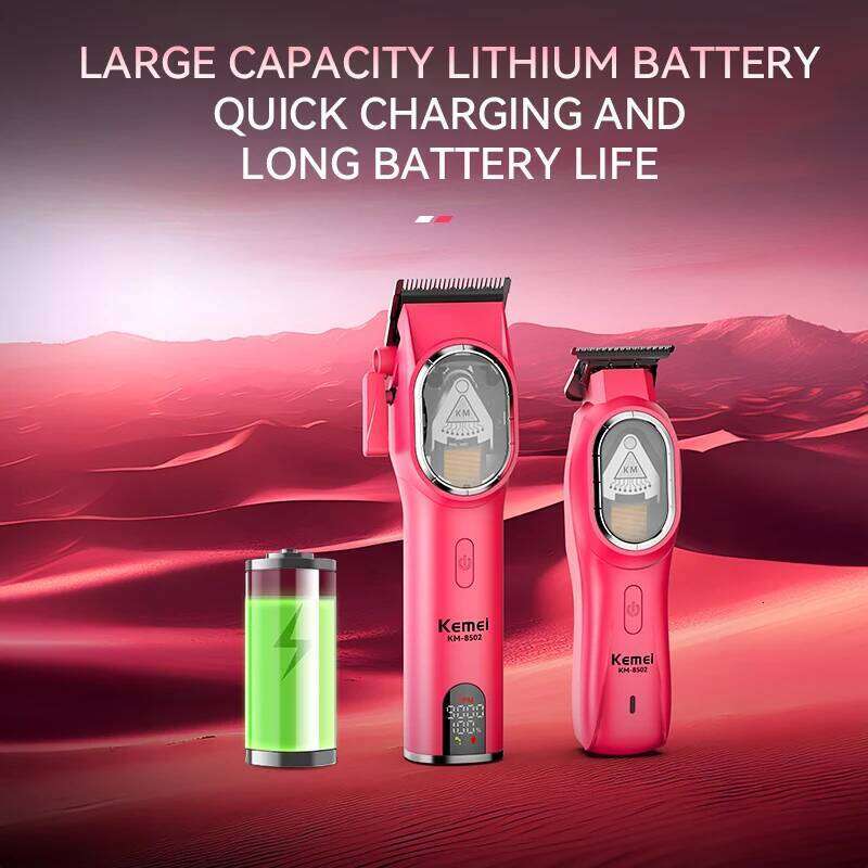 KEMEI Professional Clipper Set DLC Adjustable Intelligent Digital Display Electric USB Hair Clippers KM-8502 C260312
