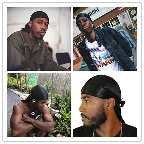 3 Pcs Silky Durag Headwraps Durag for Men Women With Free Waves Cap Durags Pack with Long Tail and Wide Straps Bandanas 260304