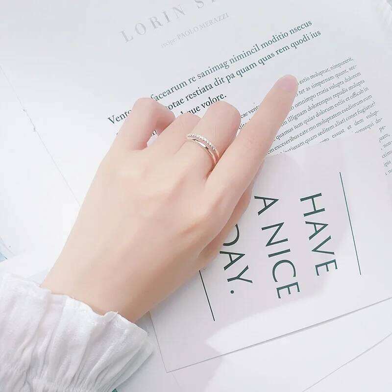 La Monada 50-57mm Double Layer 925 Sterling Silver Rings For Beautiful Wedding Women Ring Adjustable Fine In Jewerly Open H260312