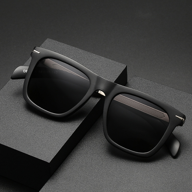 Retro Square Frame Polarized for Men, Trendy Outdoor Sunglasses, Men's Foreign Trade Wholesale Sunglasses