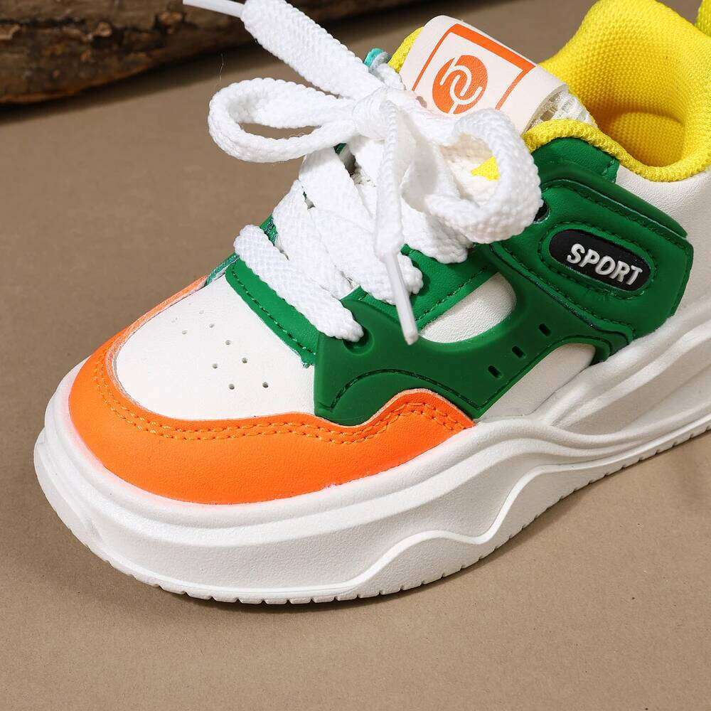 Children 2025 New Spring Toddler Kids Sport Shoes Soft Sole Breathable Outdoor Tennis Fashion Boys Sneakers H260312