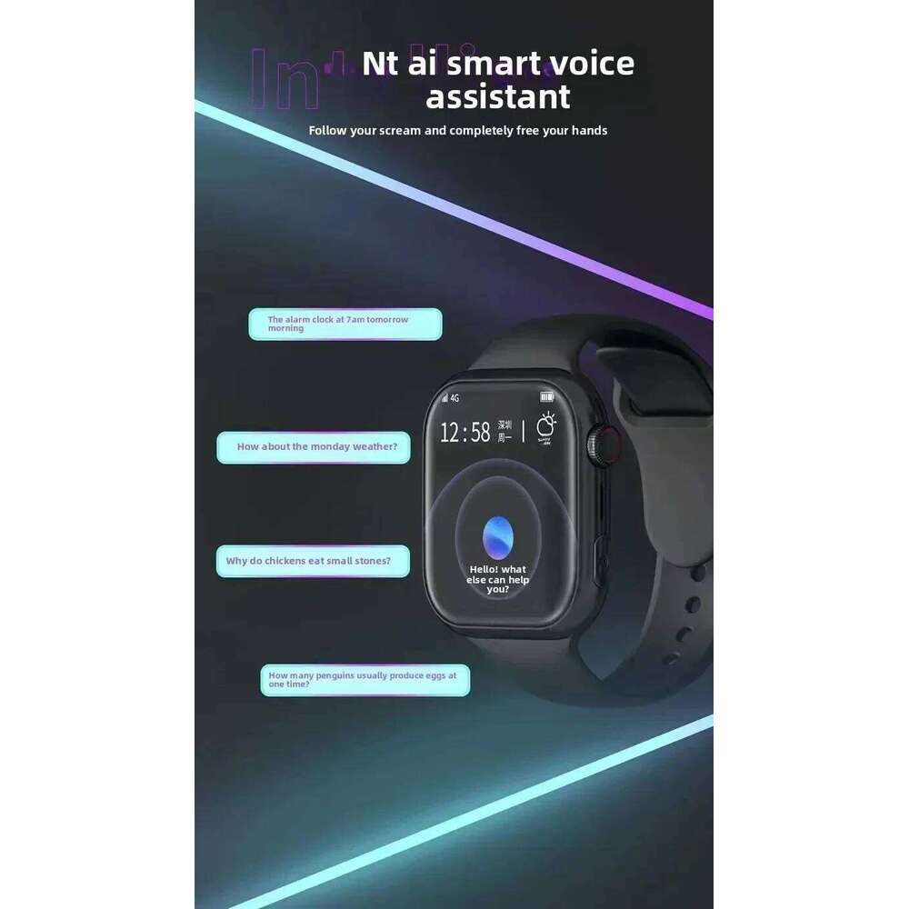 Premium VP09 smartwatch features 4G Android 4G5G Sim card GPS WIFI and an 8-megapixel rotating camera plus health tracking