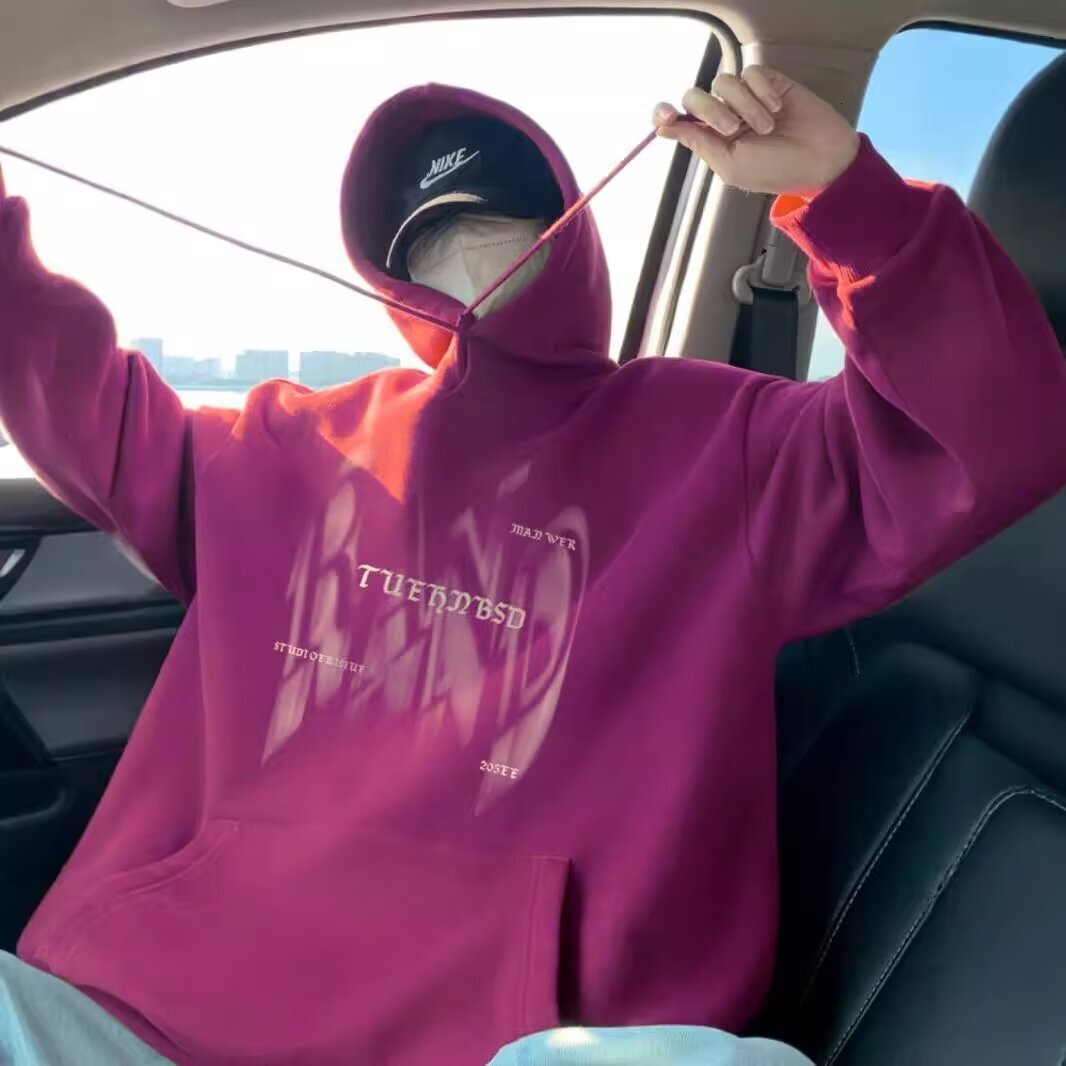 Heavy-weight Hooded Sweatshirt For Men New Autumn And Designer Hoodie Winter Trendy Brand Suitable For Couples And Students Oversized Top Jacket
