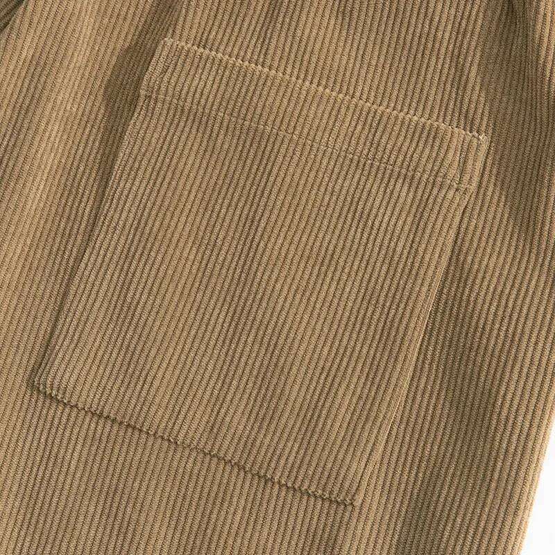Fall Men's Casual Loose Drawstring Fashion High-End Hip-Hop Style Premium Corduroy - Trendy Cuffed Pants