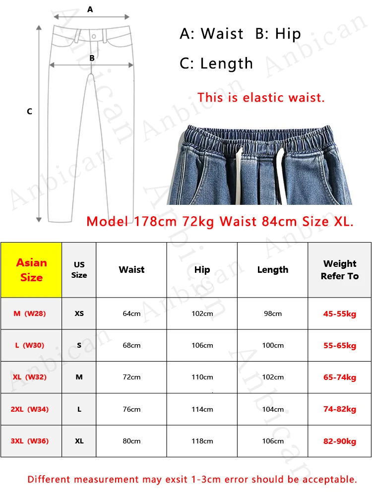 Mens Winter Jeans FleeceLined Brushed Thick Warm Denim Pants Korean Style Straight Fit Insulated Trousers Asians Size M3XL 260228