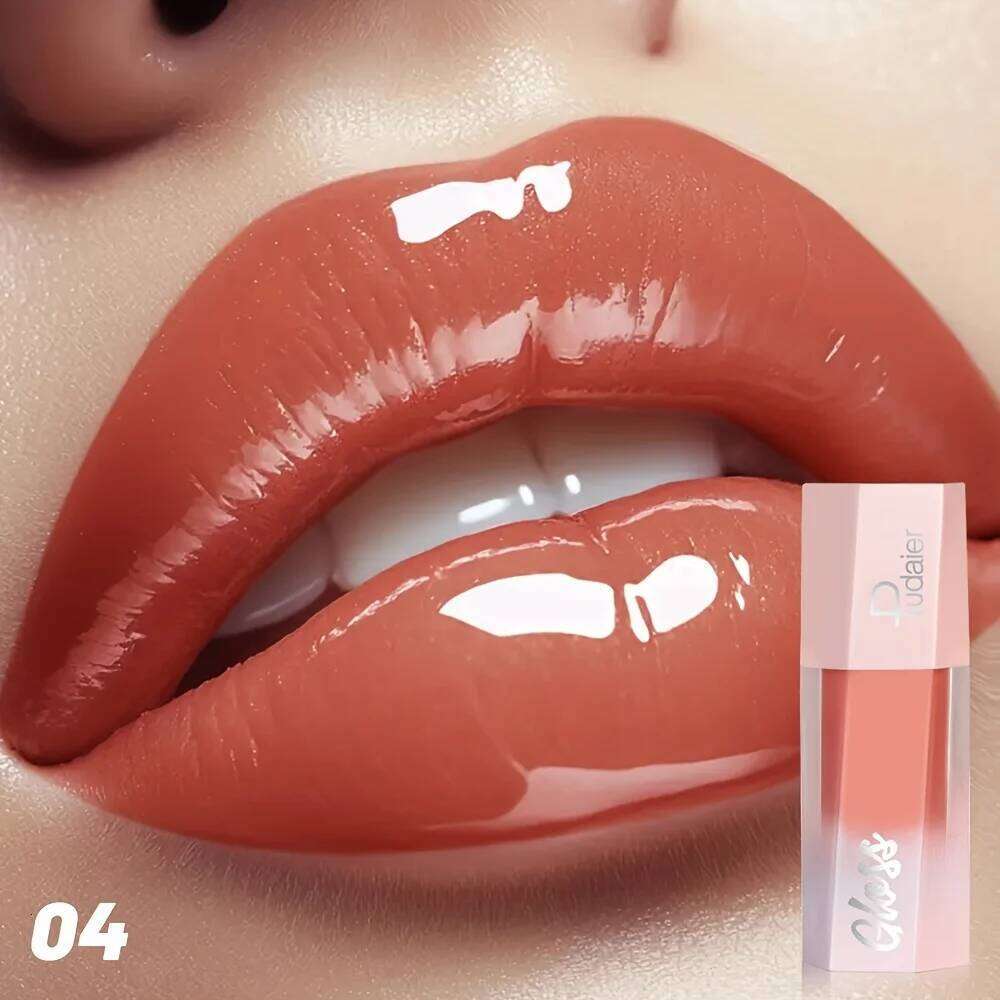 Four-color liquid lipstick, cup-proof lip gloss without fading, moisturizing natural, suitable for autumn and winter seasons W260311