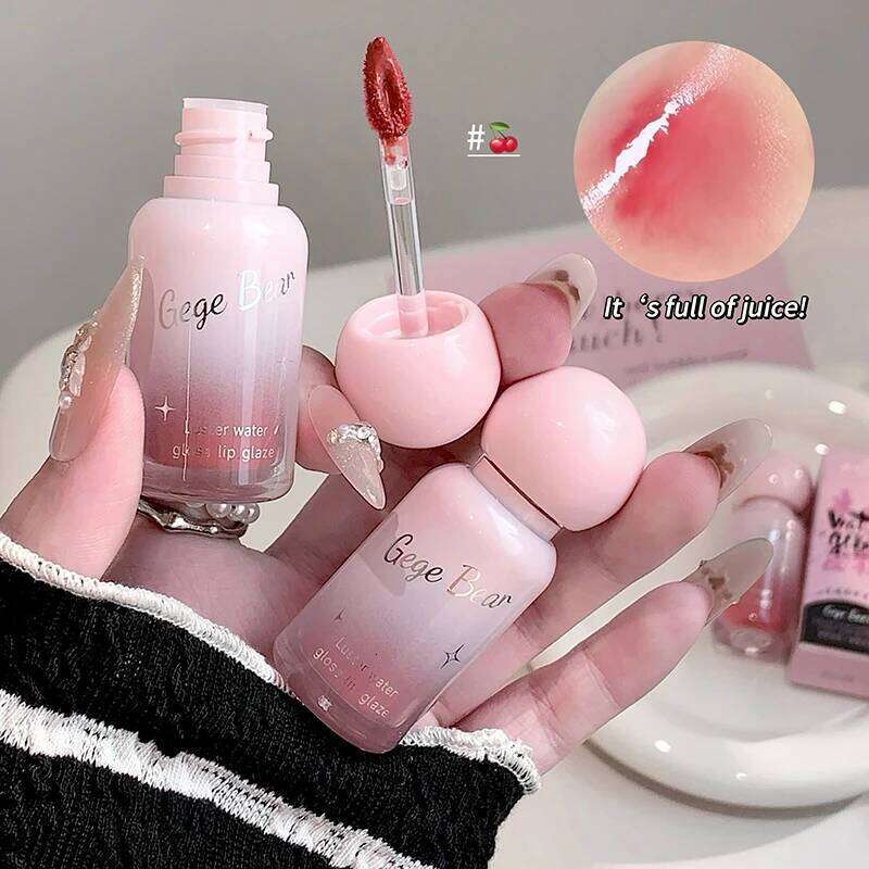 Gege bear Long-Lasting Moisturizing Gloss, Lip Care Cosmetics Suitable for All Skin, Valentine's Day Gift, Birthday Gift lip W260311