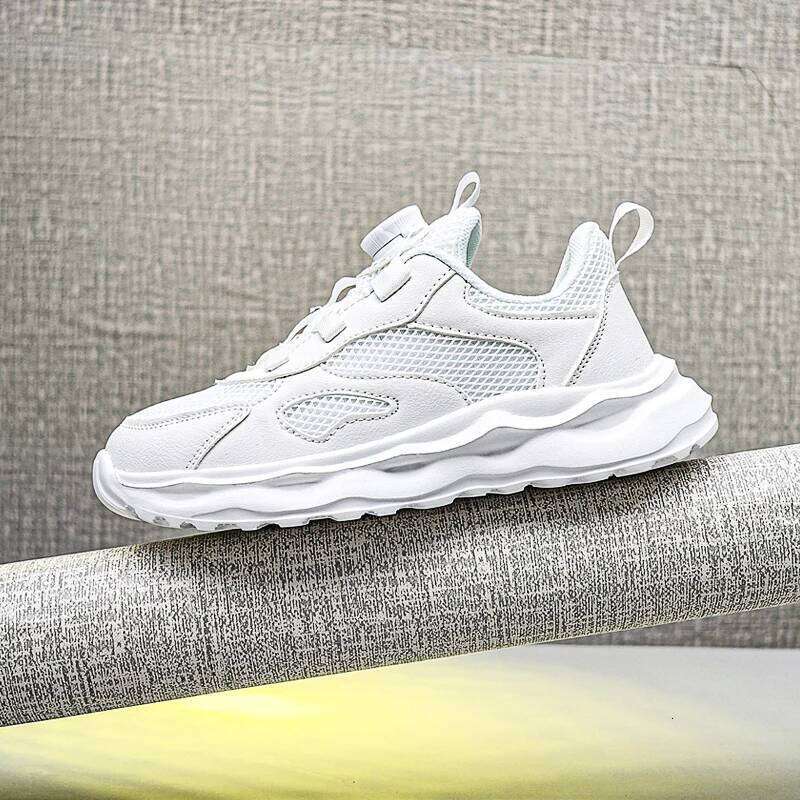 Children Sports 2025 New Mesh Breathable Casual Autumn Outdoor Jogging Shoes Boys Teendy Running Sneakers for Kids H260312