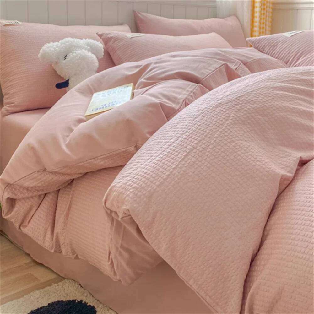 Huafu Ge Washed Four Piece Set, Non All Pure Cotton Bedding, Bed Sheets, Duvet Covers, Bedding Products H260312