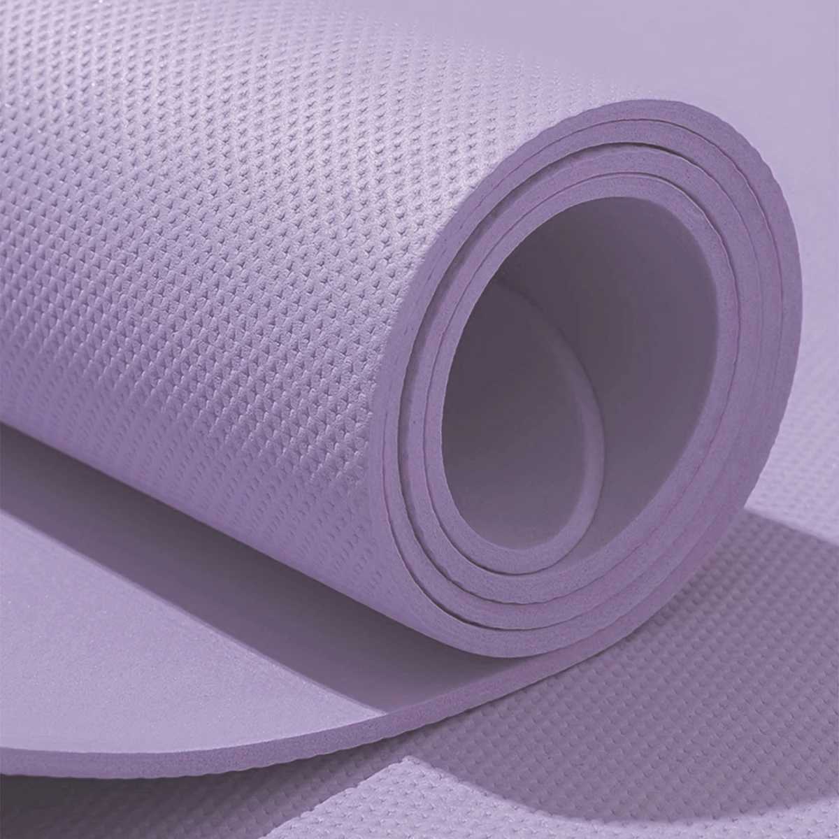 Purple Foldable Yoga Mat Eco Friendly EVA Folding Travel Fitness Exercise Mat 3/4/6mm Thicknesses for Yoga Pilates Workouts M260312
