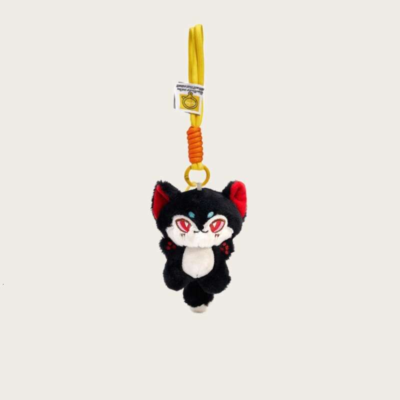 Cute Plush Wolf Doll Keychain Toy Pendant Backpack School Bag Decoration
