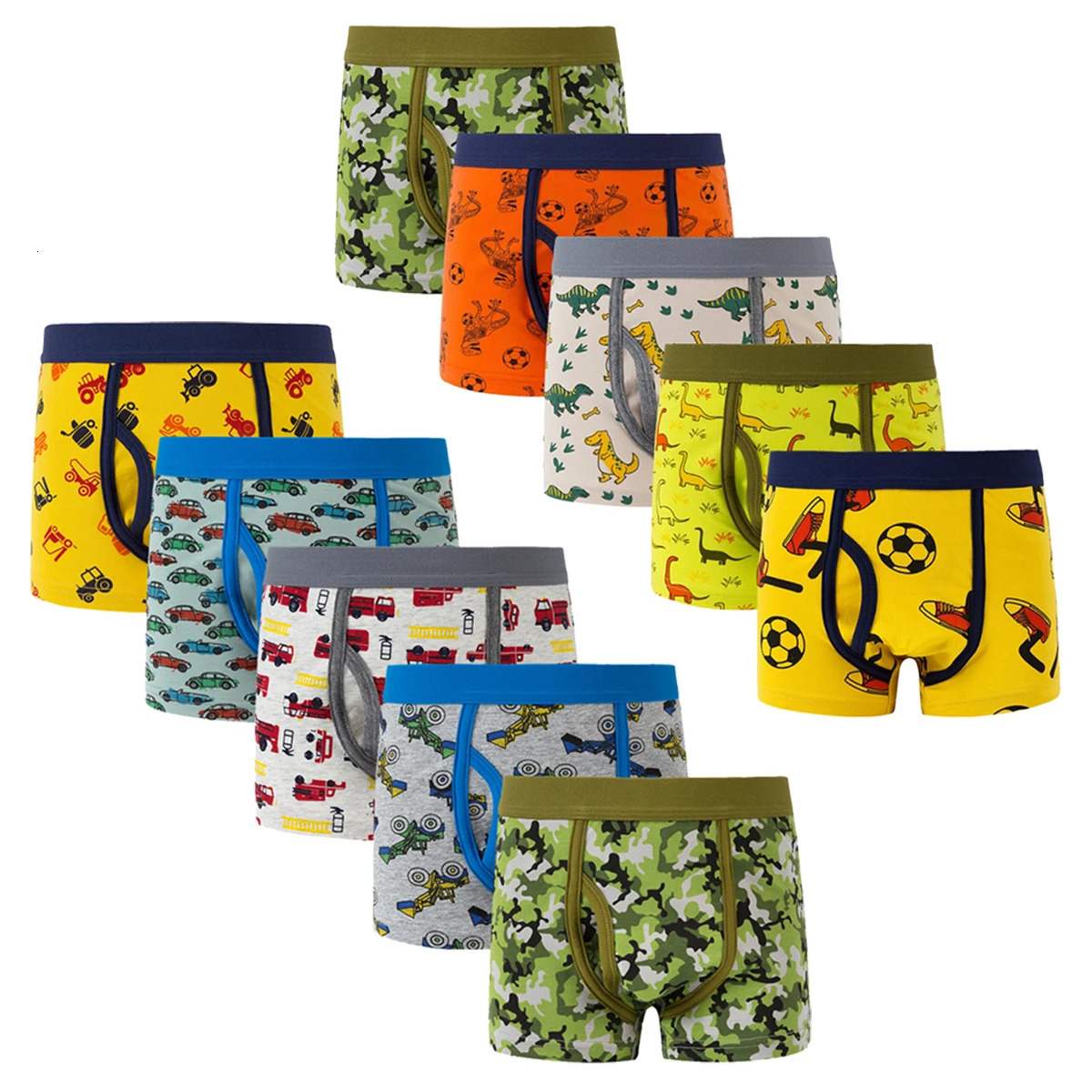Little Boys Cotton Boxer Brief Soft Underwear Pack of 5 260311