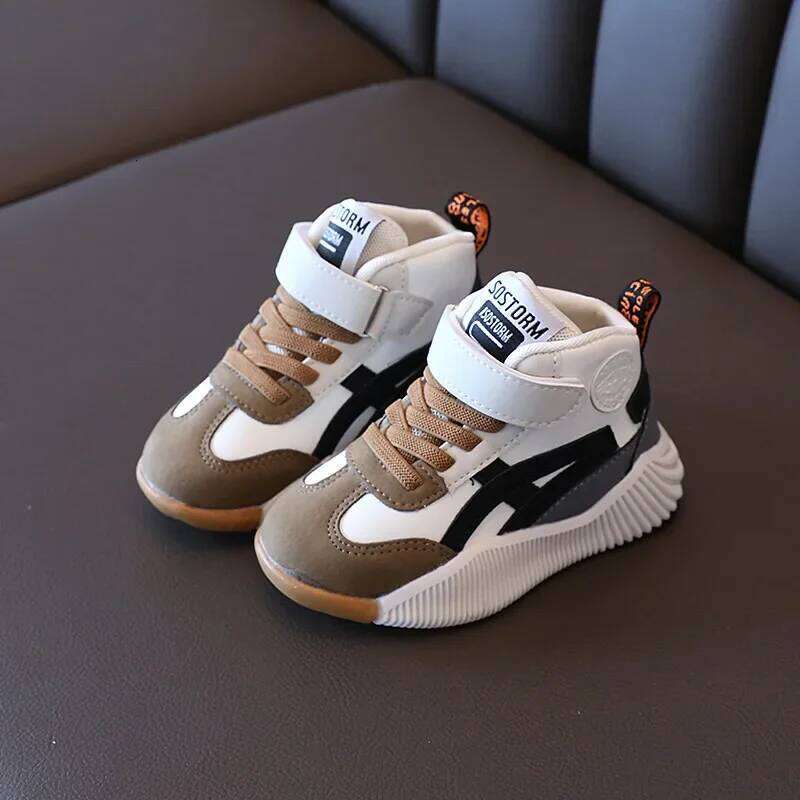 Kids Sneakers Running Casual Breathable Spring Autumn Baby Boys Soft Non-Slip Children Sport Basketball Shoes H260312