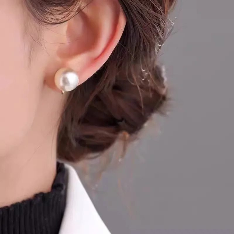 2pcs Pearl Ear Clip Earrings Fashion Without Hole Earings Simple Cuff Piercing Jewelry for Women 260309