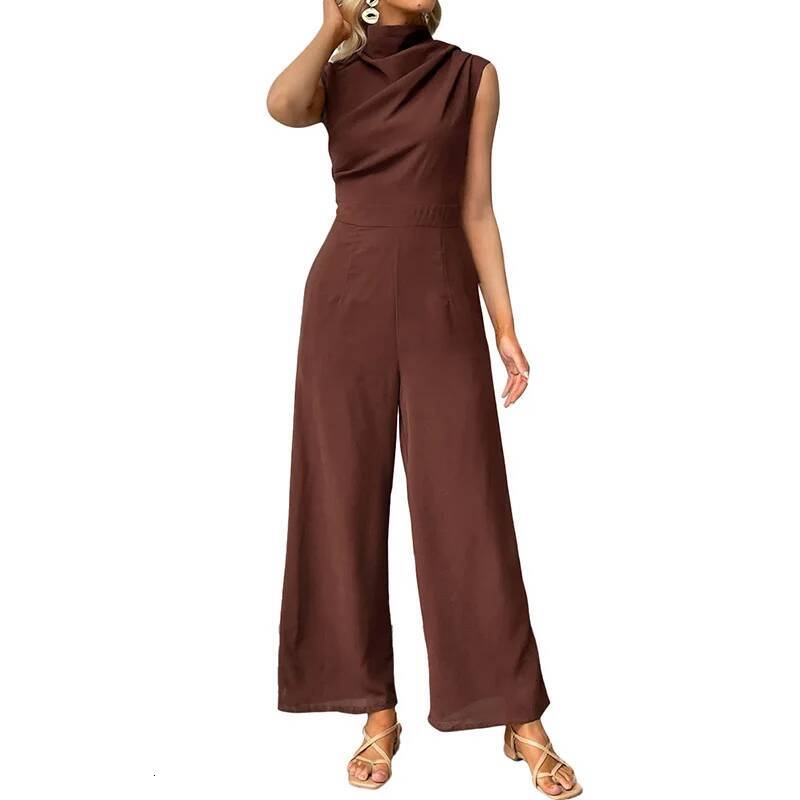 Solid Color Casual Slim for Woman 2026 Summer Elegant Overalls Women's Jumpsuits And Rompers Bodysuit Female Clothes