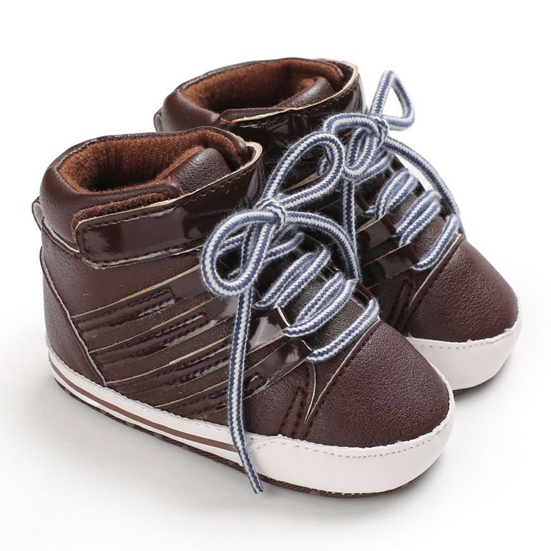 Newborn Baby Shoes Boy Girl Classical Sport Soft Sole Leather Multi-Color First Walker Walkfashion Casual Infant Sneakers Shoes 0-18M Months W0445