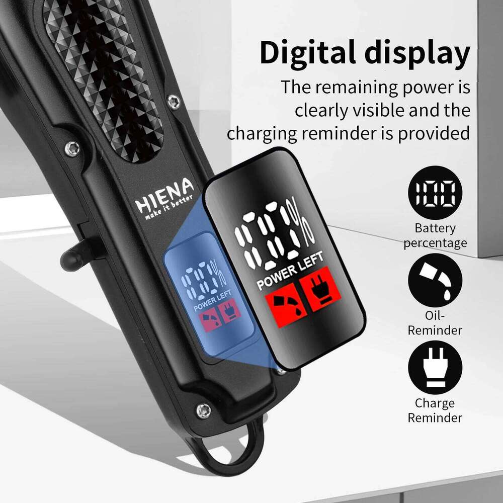 Electric Clipper Rechargeable Cordless Haircut Barber Professional Trimmer for Men Hair Cutting Machine best gift C260312