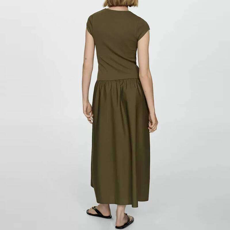 Dresses Summer 2025 New Chic Slim Simple Elegant Holiday Street Women's Comfortable Youth Travel Dress C260312