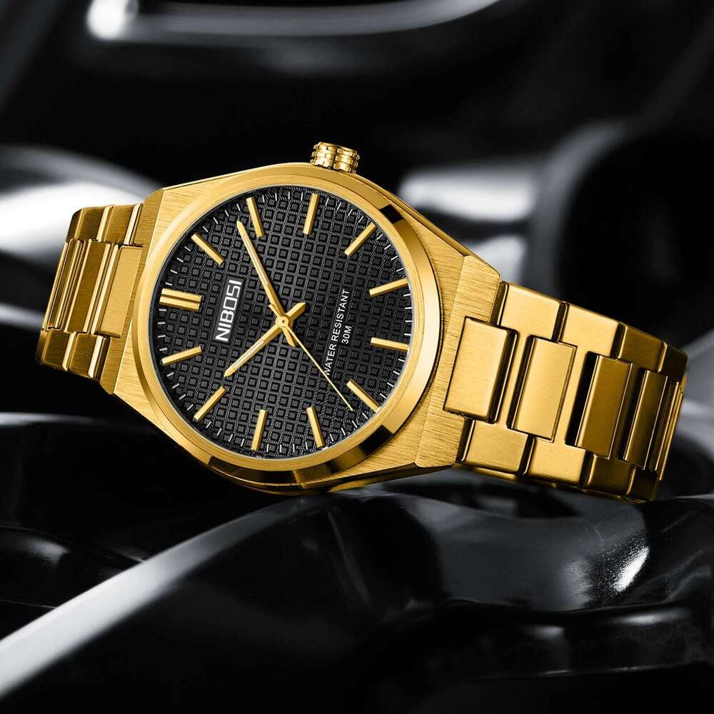 NIBOSI Analog Quartz Top Brand Luxury Watches for Men Stainless Steel Military Waterproof Wristwatches Reloj Hombre