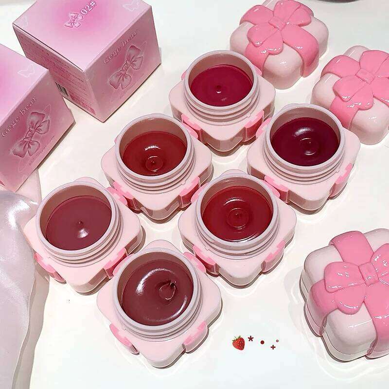 Gege Bear Velvet Matte and Balm, Versatile Two-in-One Lip Multi-Use Cheek Blush Balm for a Effortless Application W260311