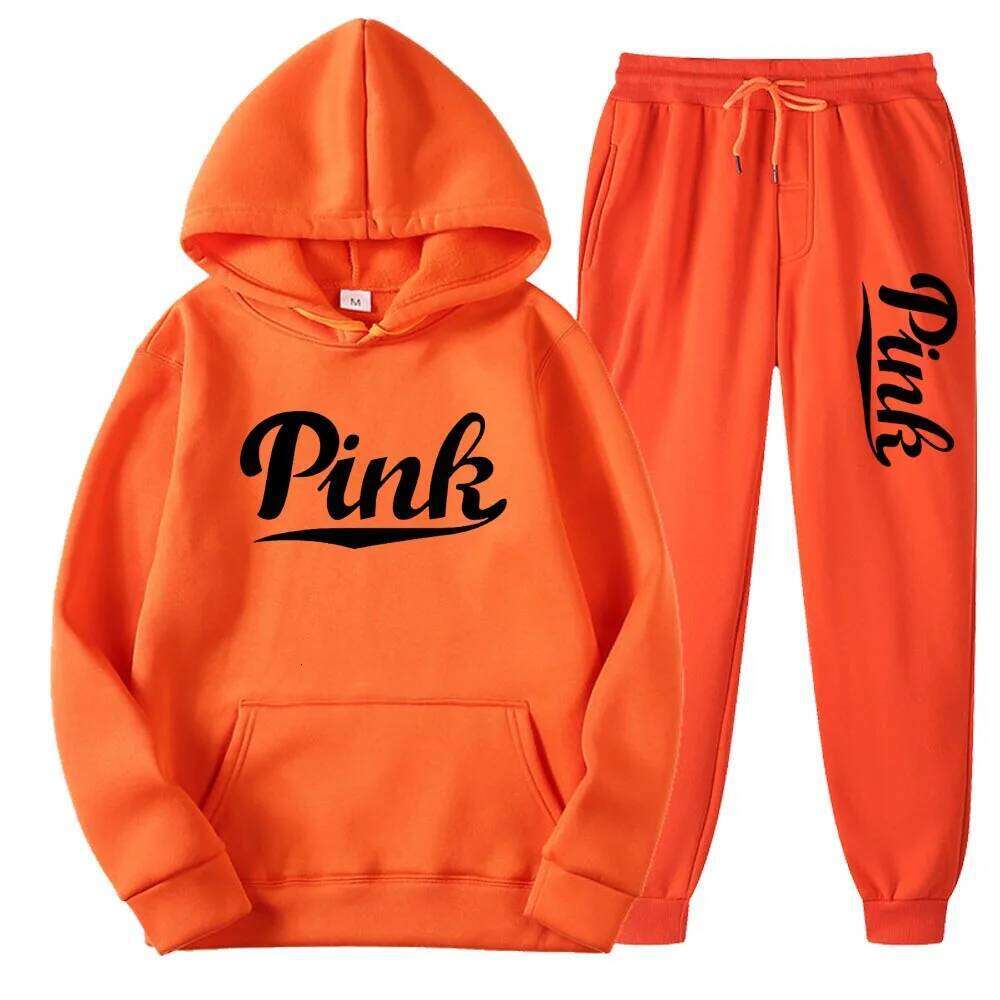 Tracksuits Men/Women Casual Solid Warm Suits Hoodies Sweatpants Autumn Winter Pullover Sweatshirts Pants Sports Suit Two Piece C260312