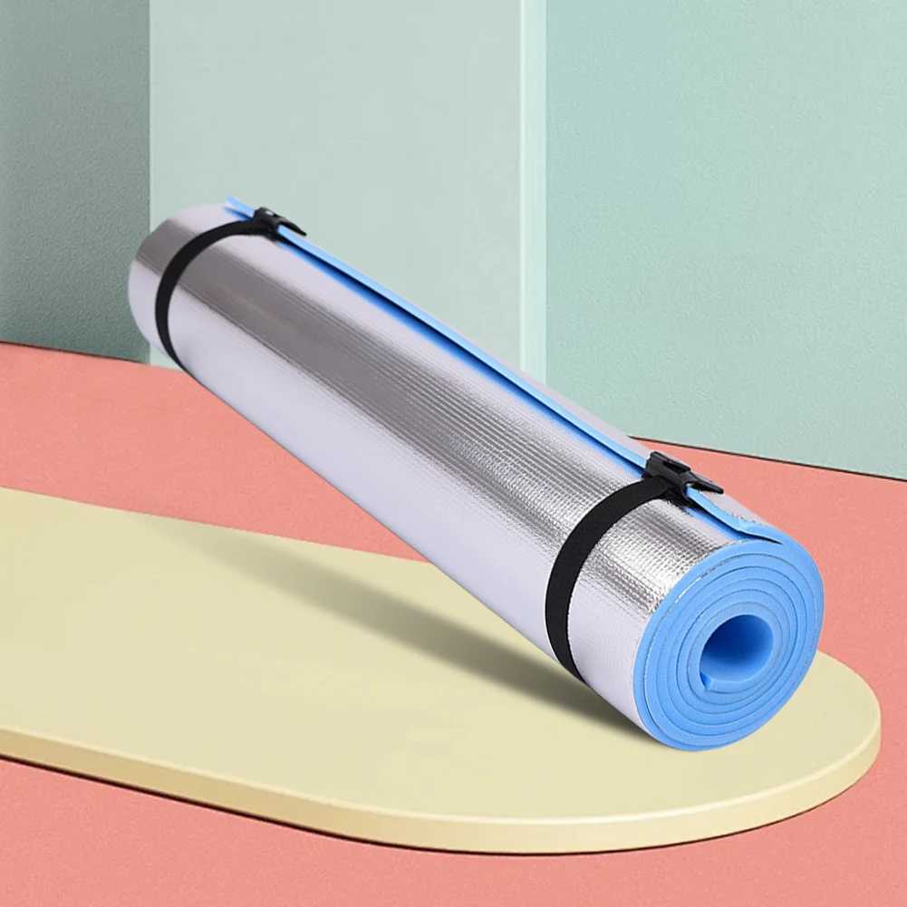 Waterproof Yoga Mat Moisture-proof Yoga Mat Thickened Aluminum Membrane Exercise Mat Portable for Fitness Exercise M260312