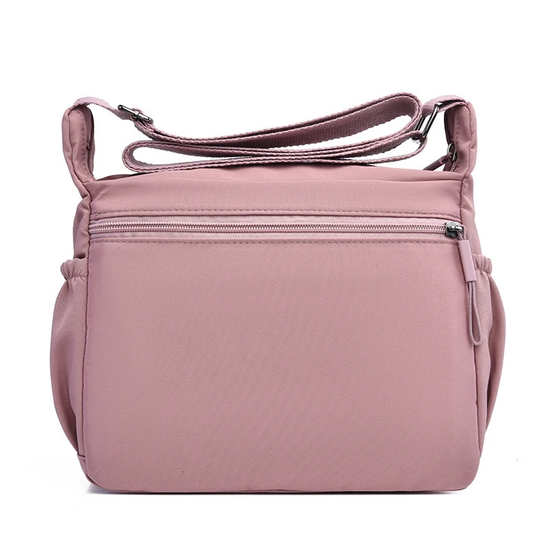 Fashion Womens Crossbody Bag MultiPockets HighQuality Waterproof Nylon Large Capacity Shoulder Messenger Handbag 260227