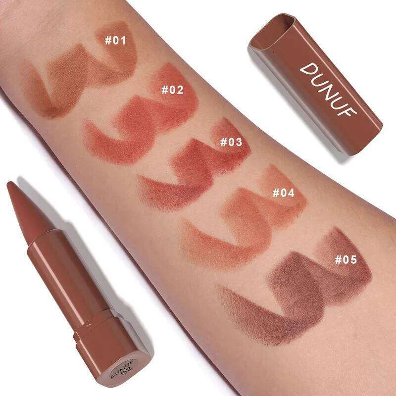 Gradient Lip Liner Pen with Matte Velvet Finish Smooth Application Lipstick for Defined and Elegant Lips W260311