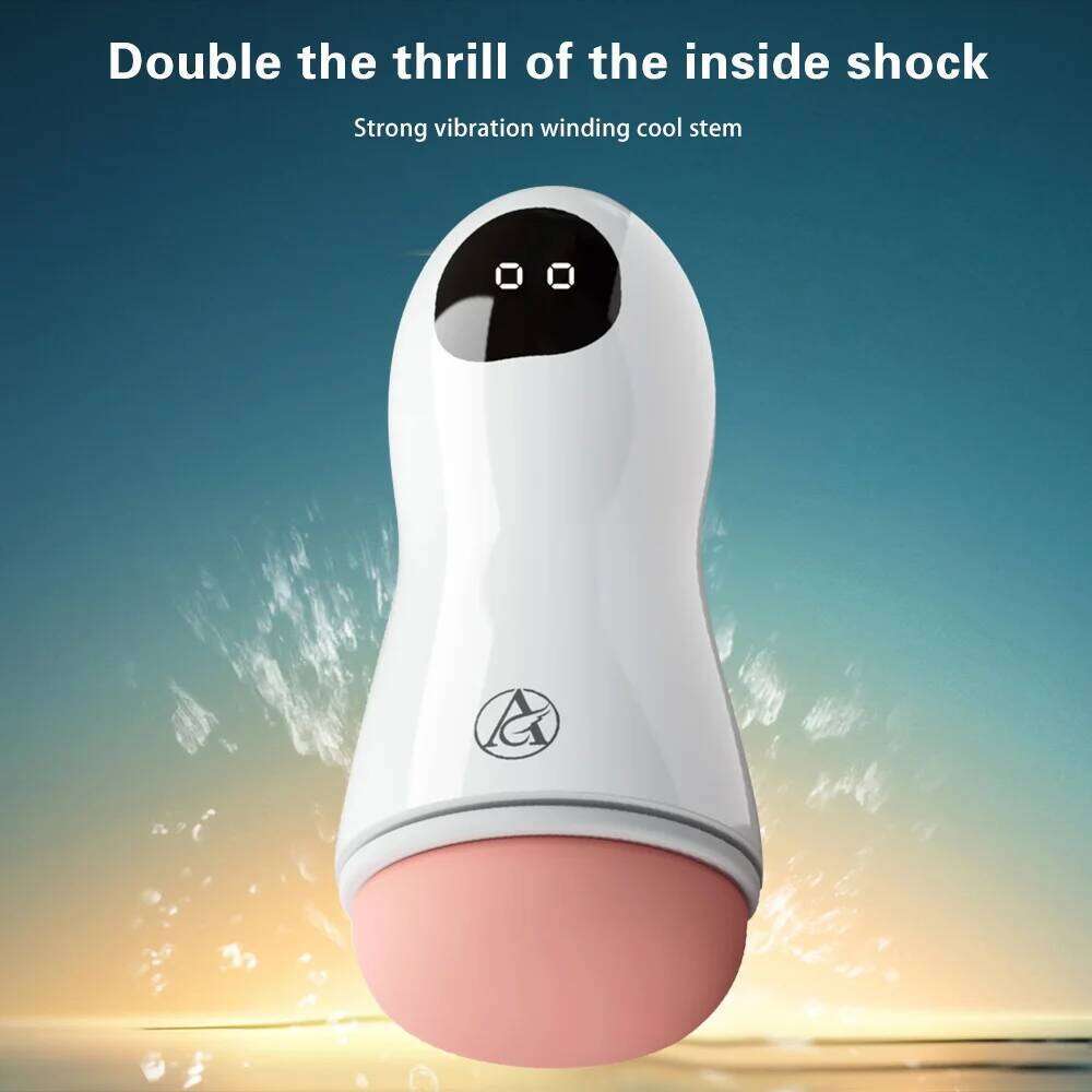 2025 New Male Masturbator Cup Vibration Blowjob Real Vagina Pocket Pussy Vibrating Bullet Penis Oral Adults Sex Toys For Man Z260312