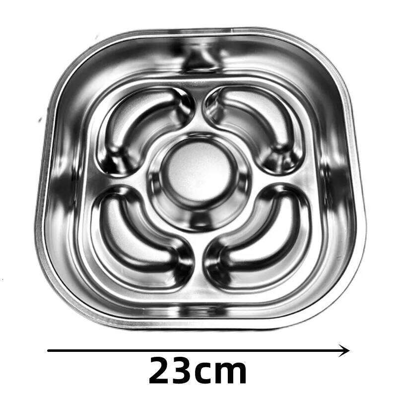 Pet supplies, stainless steel slow food dogs, feeding basin for cats, choking and anti overturning bowl 26Y0312