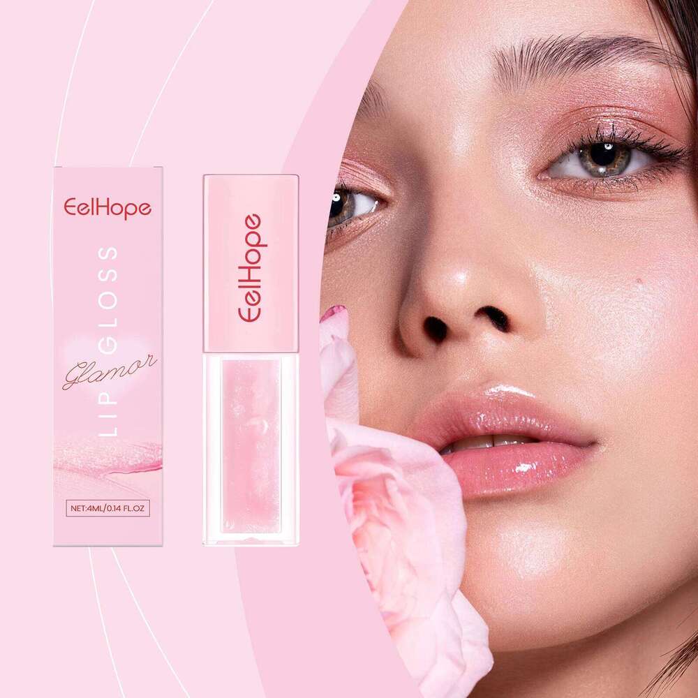 Nourishing Tinted Lip for High-Shine Finish Hydrating Crystal Oil Plumping Moisturizing Long Lasting Non-sticky Care Product W260311