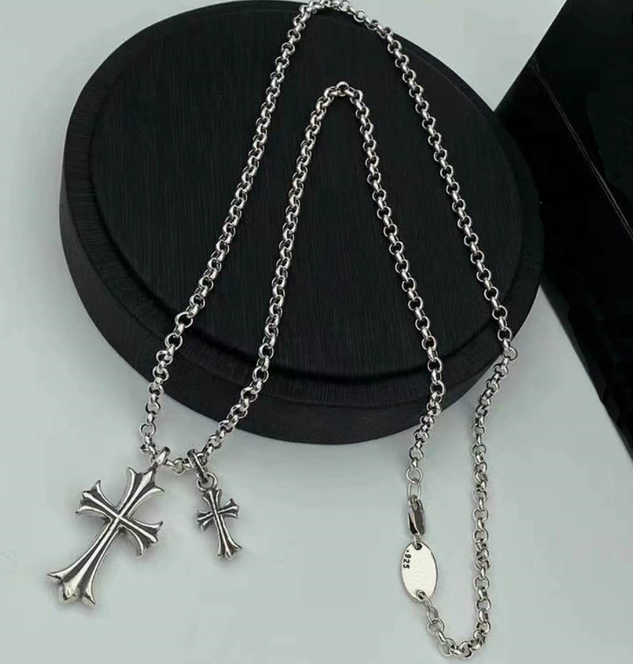 Designer Chains Pendant Necklaces for men and women trend personality punk cross style Lovers gift hip hop rock jewelry