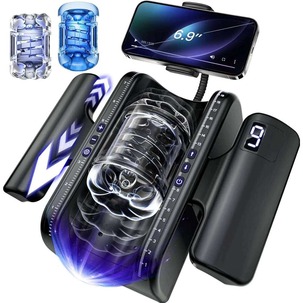 Thrusting High Speed Piston Stroker Male Masturbator Machine Automatic Telescopic Vagina Masturbation Cup Adult Sex Toy For Men Z260312