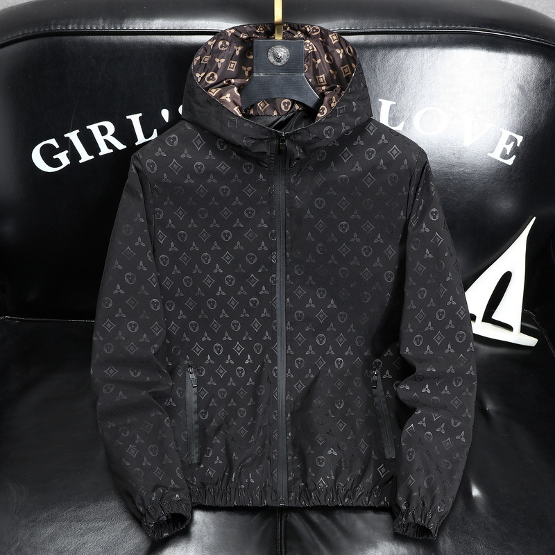 Luxury Brand Designer Clothes Lightweight Luxury Men's Spring Jacket Casual Men's Hooded Loose Oversized Coat Trendy Men's Jacket