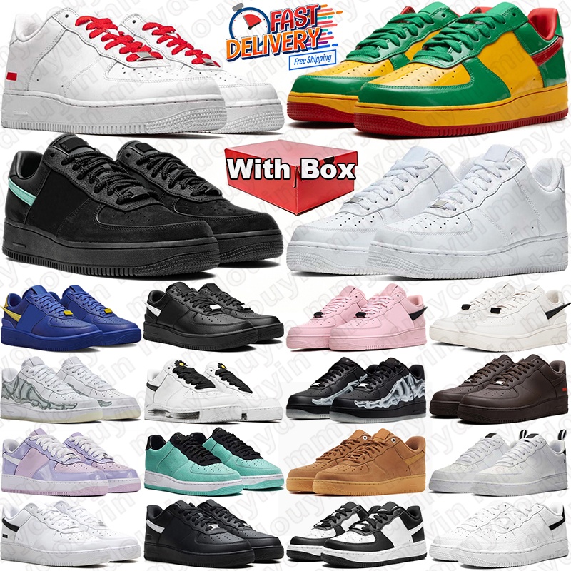 free shipping with originals box running shoes white black panda utility flax wheat mens trainers deisgner outdoor sports sneakers men womens walking jogging