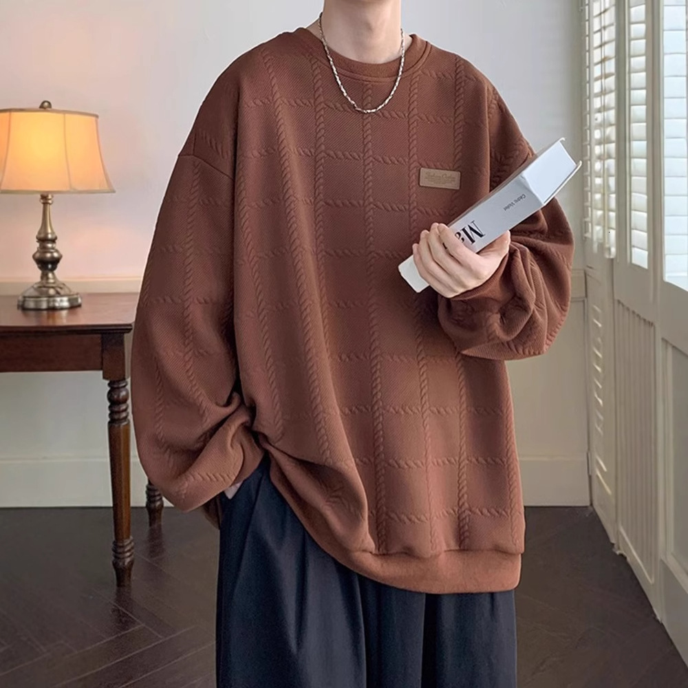 Versatile Heavyweight Sweatshirt For Designer Hoodie Men Spring And Autumn Style Trendy Brand Ins Casual Men's Clothing Niche Design Inner Wear T