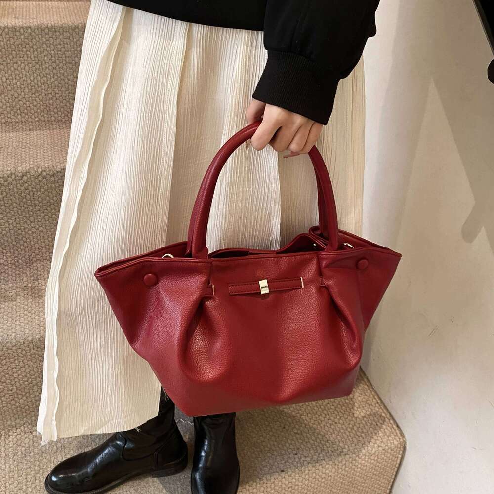 England Style Vintage Handbags Women Elegant Solid PU Leather Packages Designer High Quality Female Casual Totes New In 2025 Bag