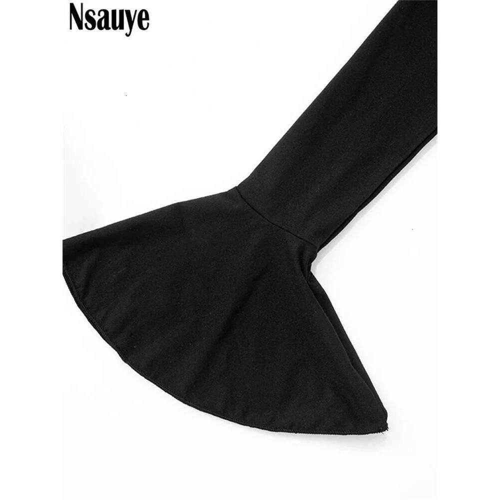 Nsauye Autumn Chic Elegant Women Sexy Evening Birthday Party Night Club Off Shoulder Long Sleeve Maxi Bodycon Dress 2024 C260312